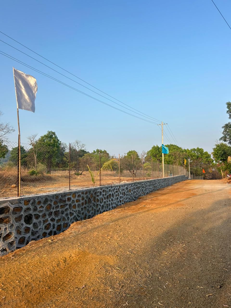 Client Boundary Wall Constructed