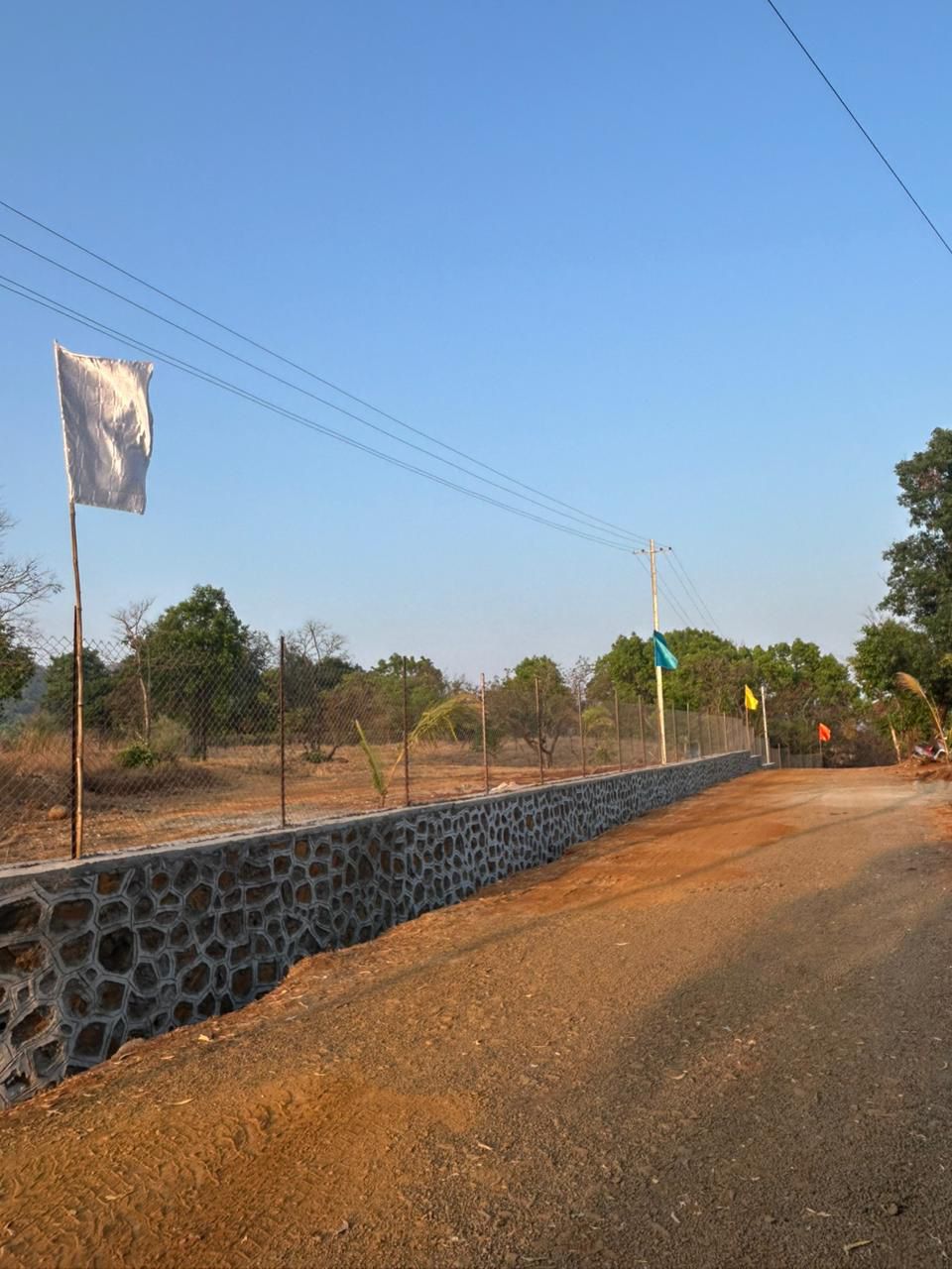 Client Boundary Wall Constructed